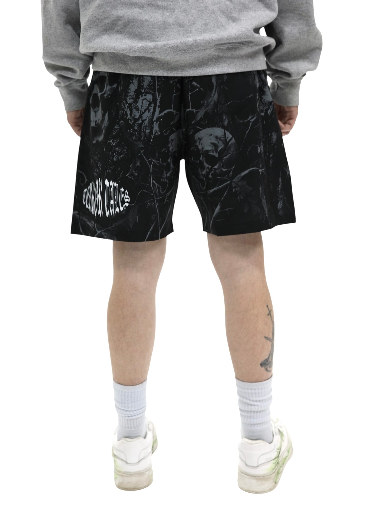 FEAR TREE CAMO SHORTS - BLACK
