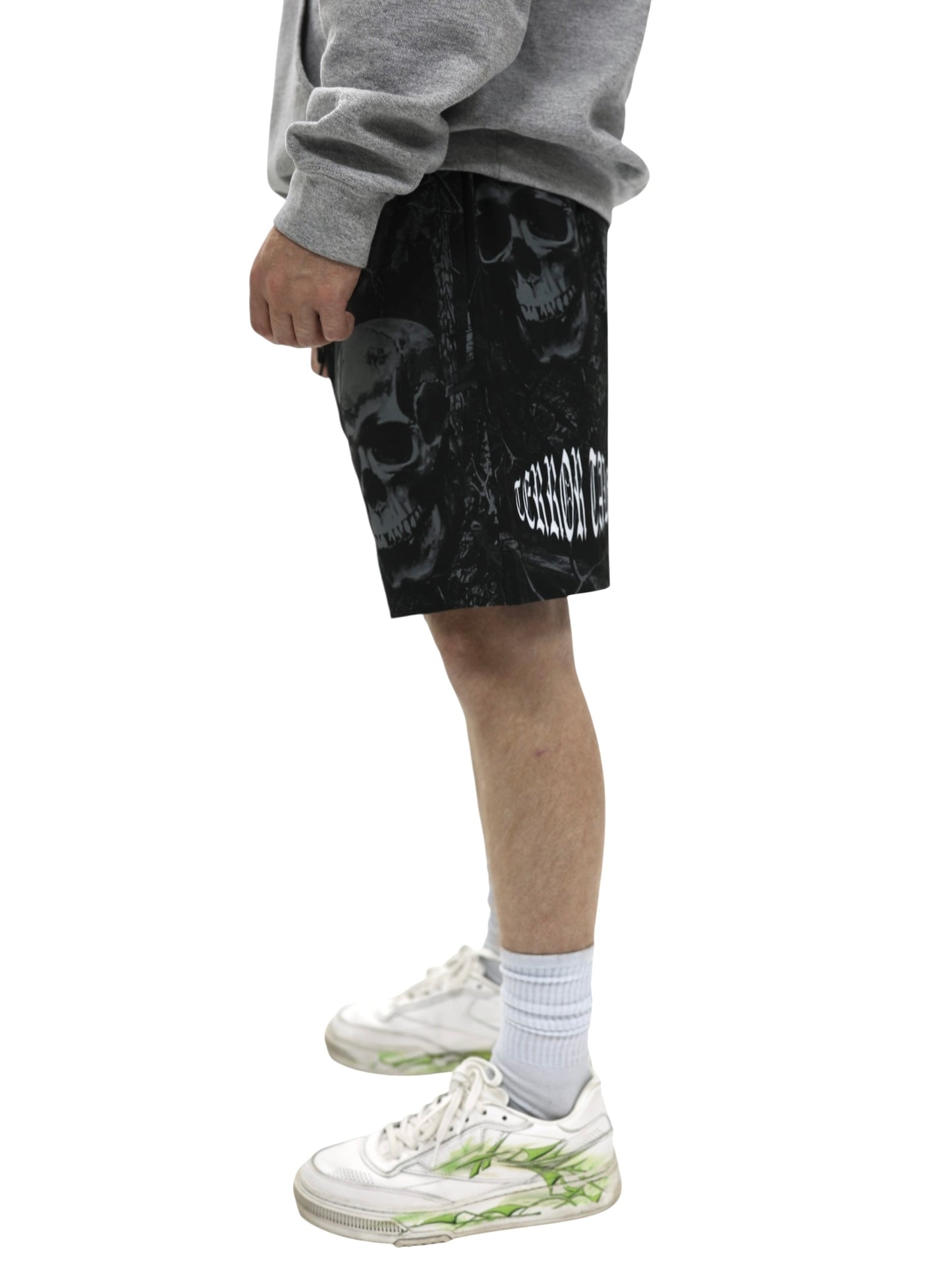 FEAR TREE CAMO SHORTS - BLACK