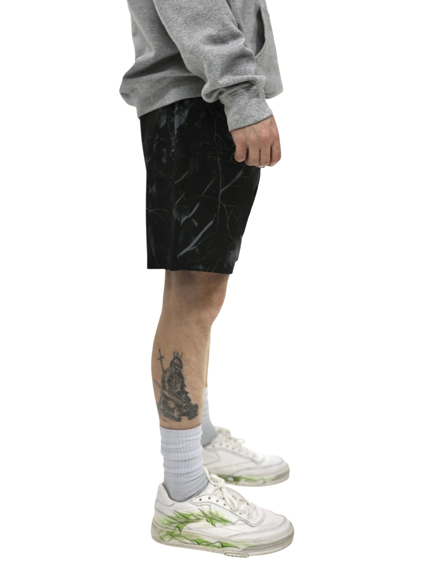 FEAR TREE CAMO SHORTS - BLACK