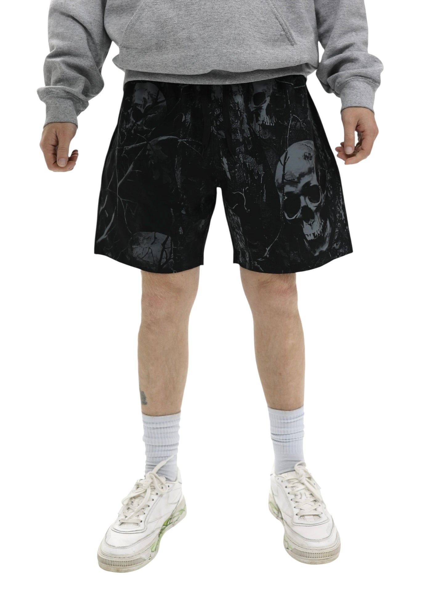 FEAR TREE CAMO SHORTS - BLACK