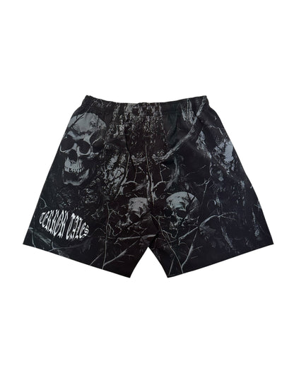 FEAR TREE CAMO SHORTS - BLACK