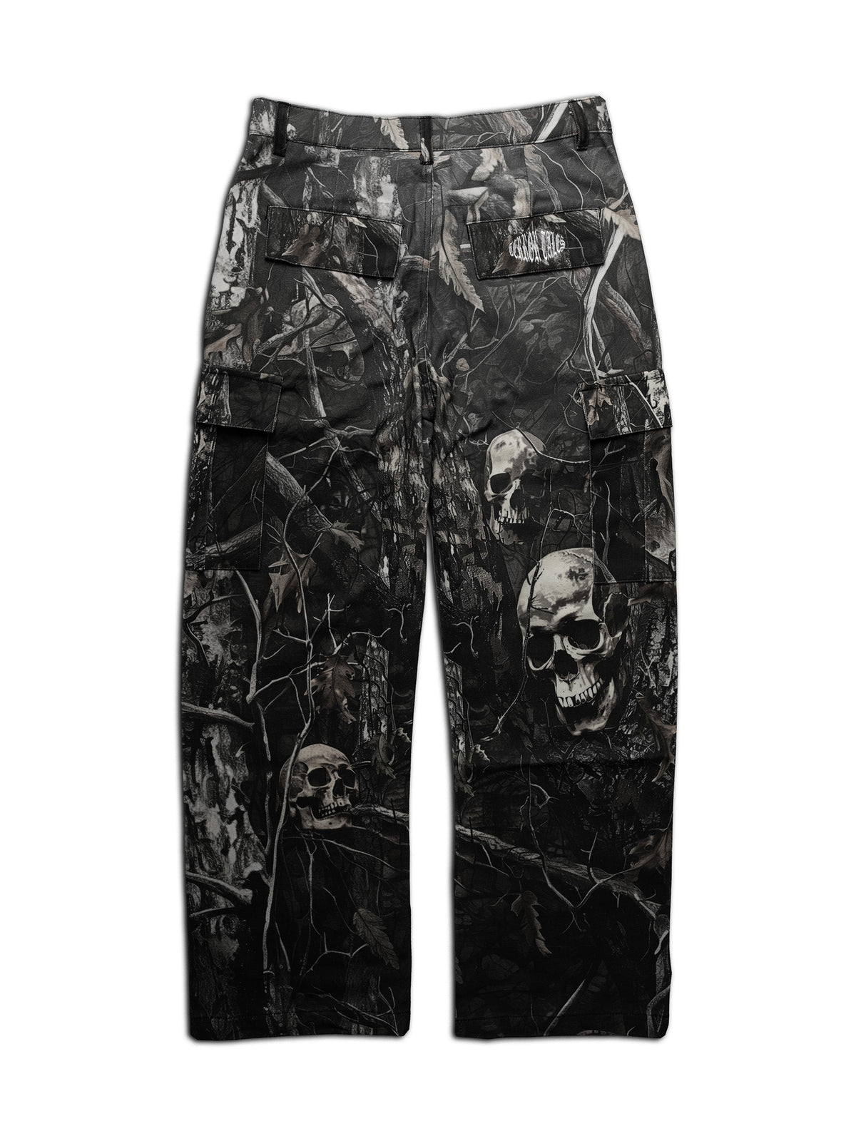 FEAR TREE CAMO CARGO PANTS V2 - BLACK [PRE-ORDER]
