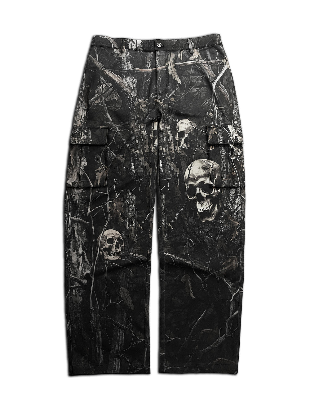 FEAR TREE CAMO CARGO PANTS V2 - BLACK [PRE-ORDER]