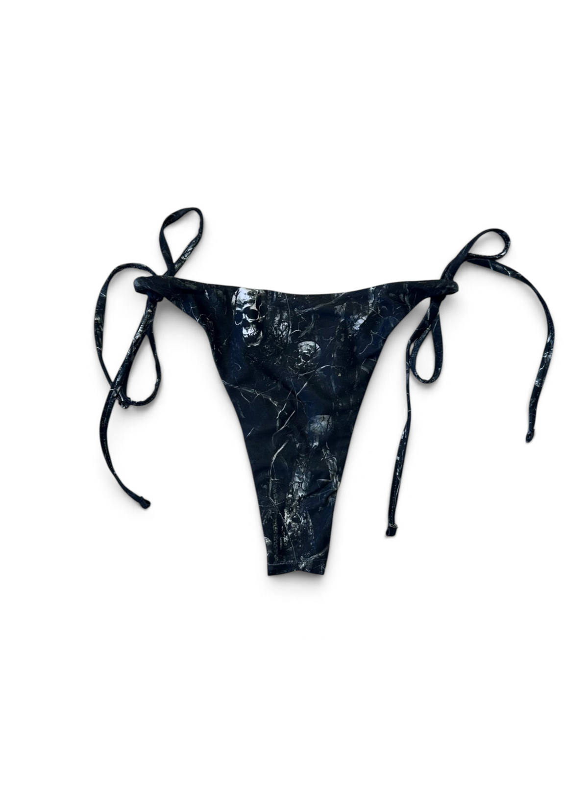 FEAR TREE CAMO BIKINI BOTTOM - BLACK