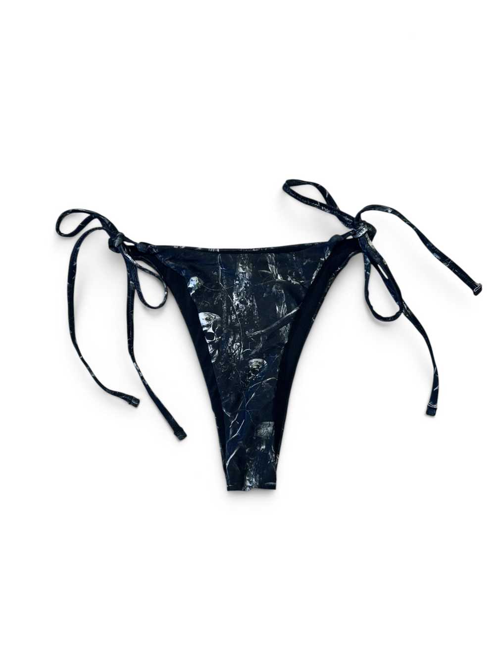 FEAR TREE CAMO BIKINI BOTTOM - BLACK
