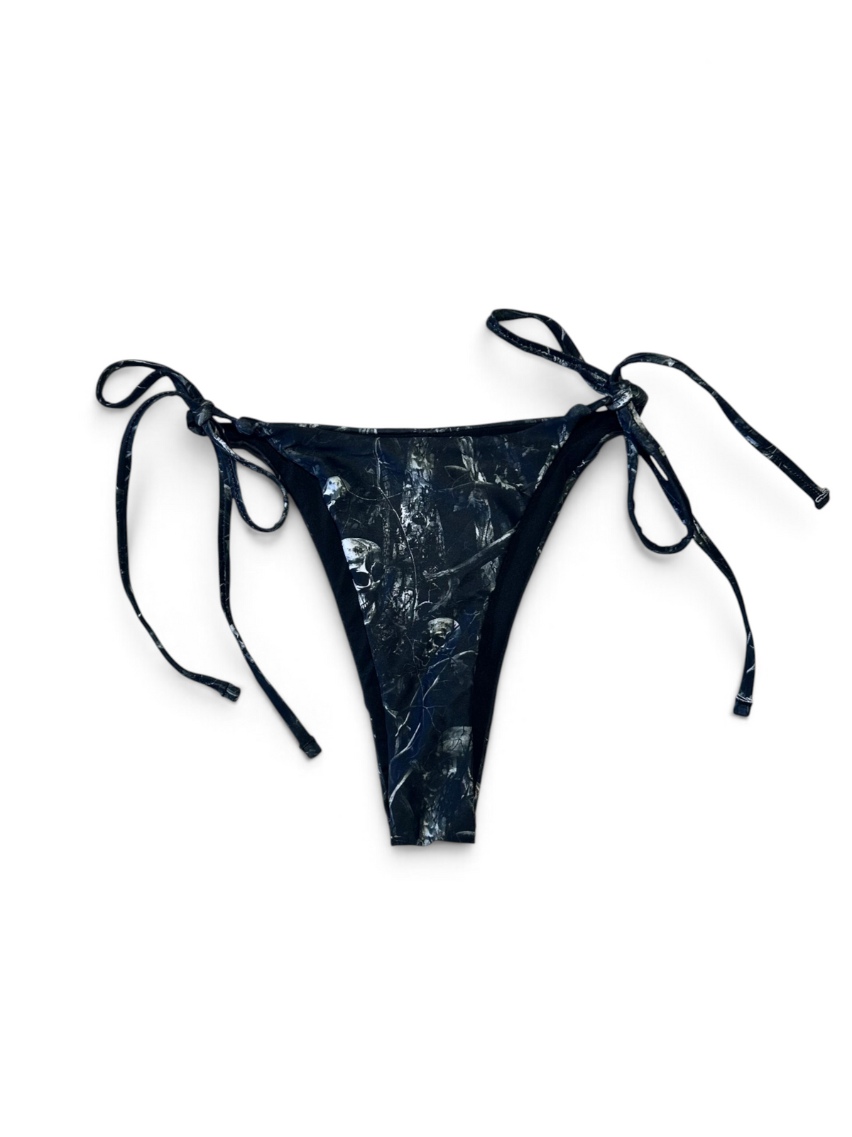 FEAR TREE CAMO BIKINI BOTTOM - BLACK