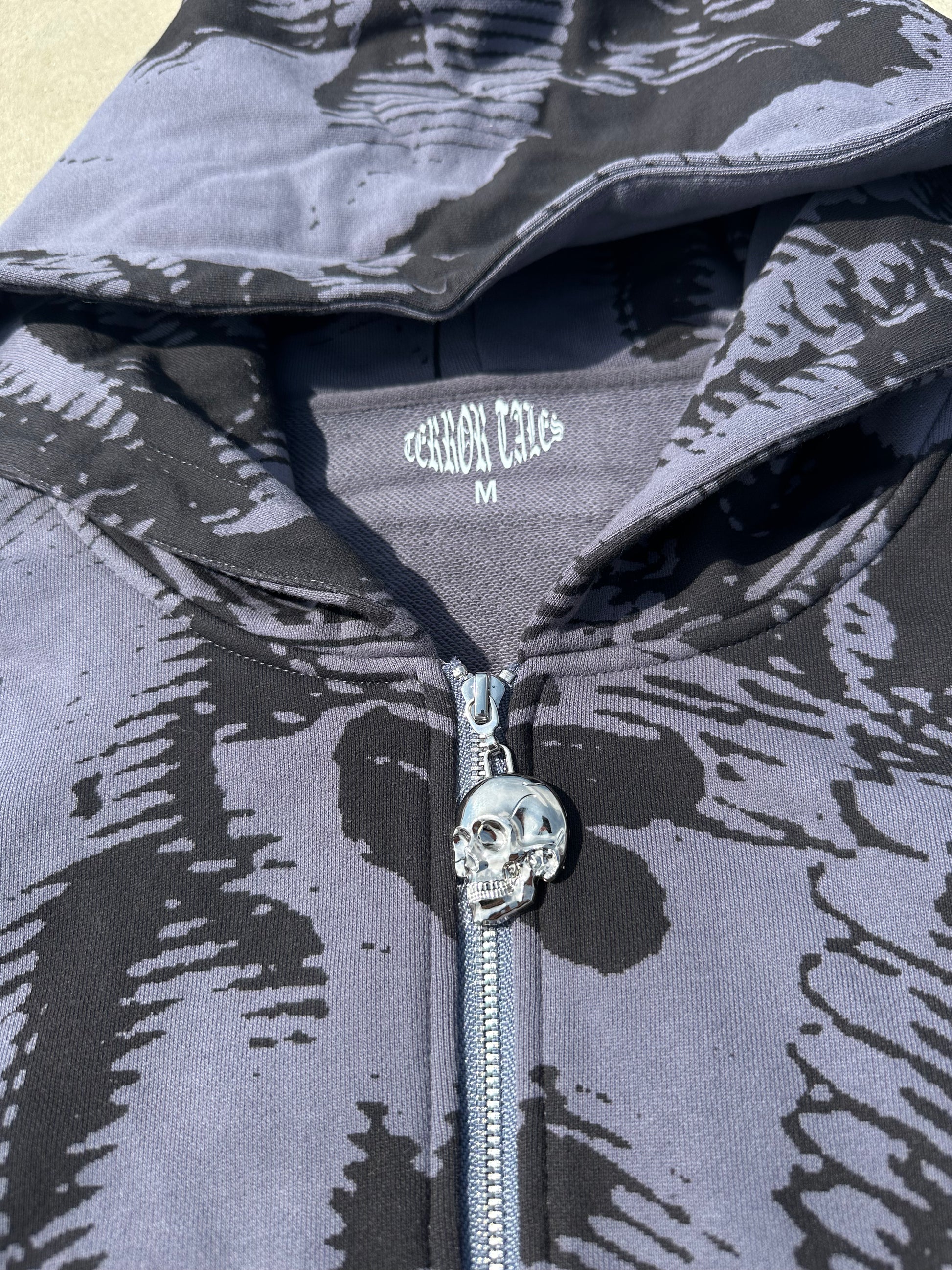 SHADOW SKULLS ZIP UP Terror Tales Clothing