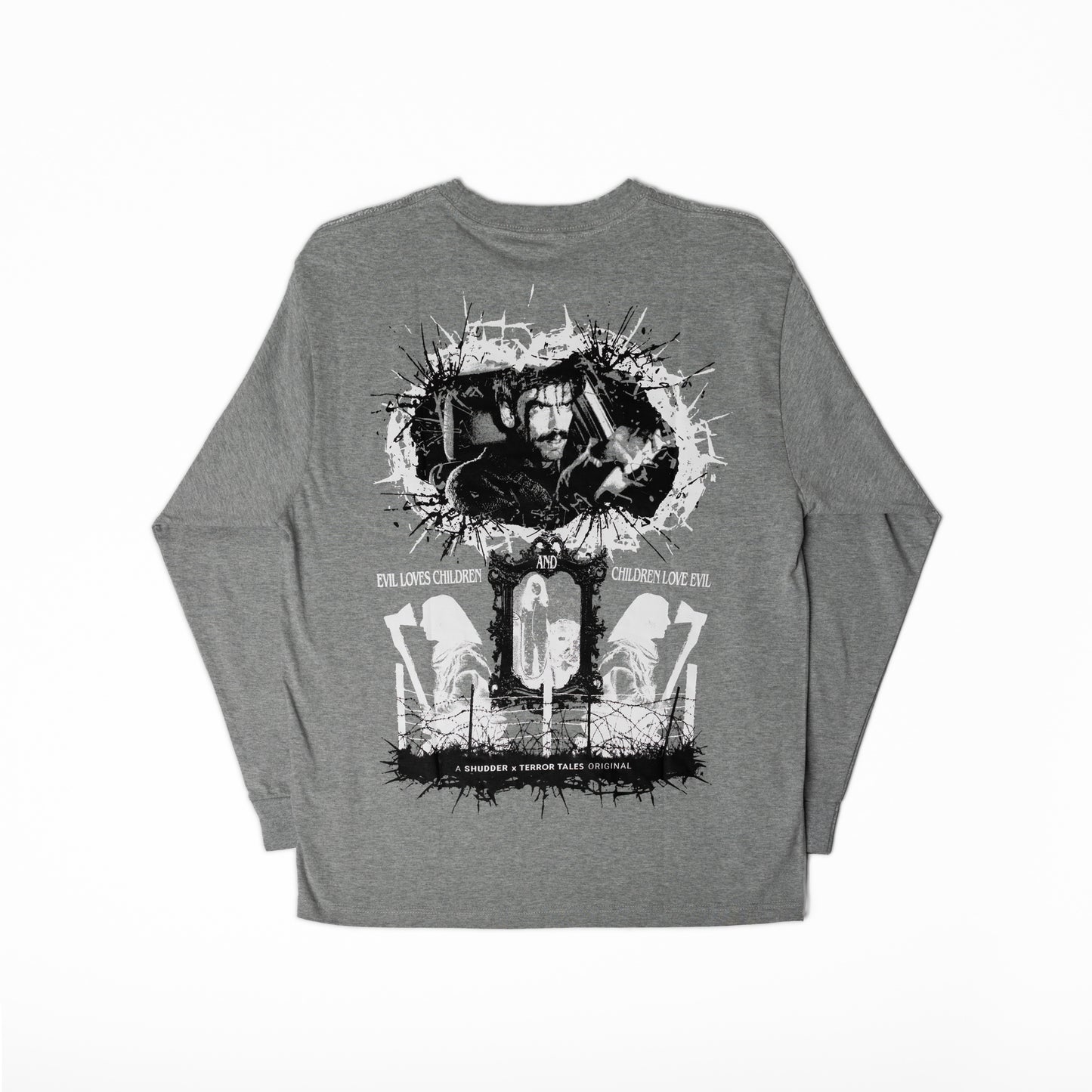 'When Evil Lurks' Long Sleeve - Grey