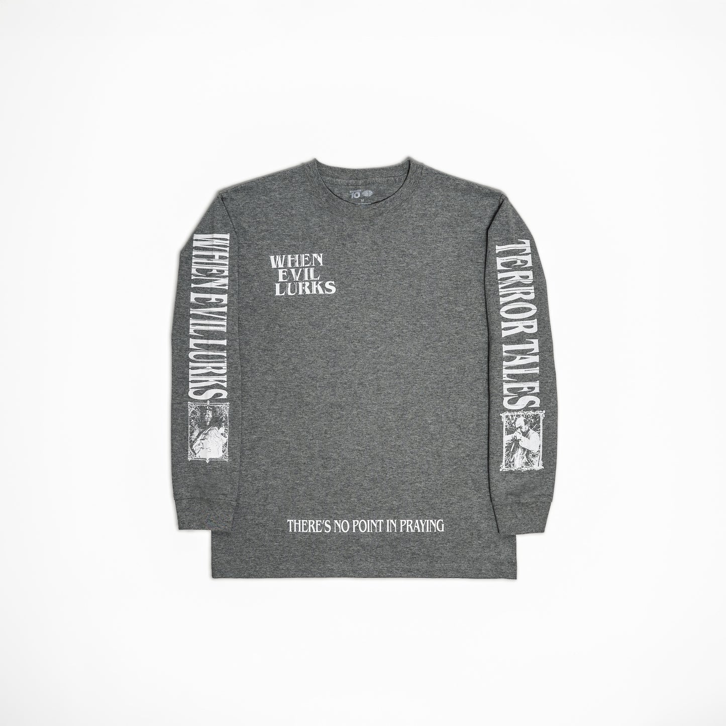 'When Evil Lurks' Long Sleeve - Grey