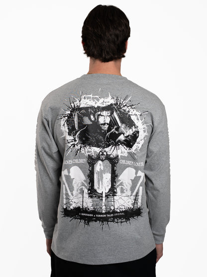 'When Evil Lurks' Long Sleeve - Grey
